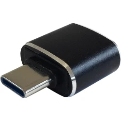 Imagen de Adaptador AISENS USB-C/M a USB-A/H Negro (A108-0369)