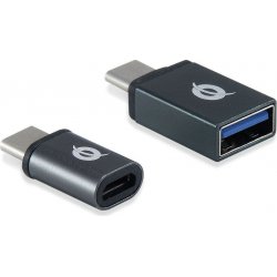 Imagen de Adaptador CONCEPTRONIC USB-C a USB-A/mUSB 2Un (DONN04G)