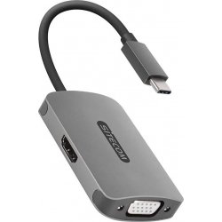 Imagen de Adaptador Sitecom USB-C 3.0 a HDMI/VGA Gris (CN-373)