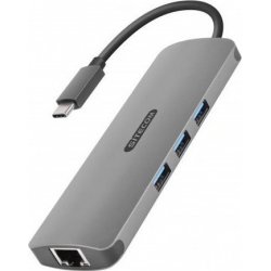 Adaptador Sitecom USB-C a 3xUSB-A/HDMI/RJ45/SD (CN-382) [foto 1 de 5]