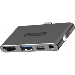 Imagen de Adaptador Sitecom USB-C a USB-A/PD/HDMI/Audio (CN-392)
