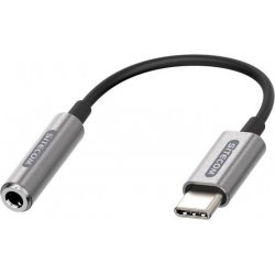 Imagen de Adaptador Sitecom USB-C/M a Audio 3.5mm/H Gris (CN-395)