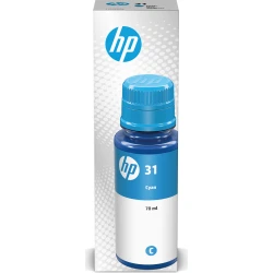 Botella de Tinta HP 31 Cian 70ml 8000 p&aacute;ginas (1VU26AE)