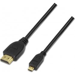 Cable AISENS micro HDMI A/M-D/M 0.8m Negro (A119-0116) [foto 1 de 3]