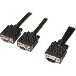 Cable AISENS SVGA HDB15/M-2XHDB15/H Negr45cm(A113-0081) [foto 1 de 3]