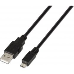 Imagen de Cable AISENS USB-A/M a MicroUSB-B/M 3m Negro(A101-0029)