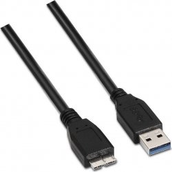 Cable AISENS USB-A/M a mUSB-B/M 1m Negro (A105-0043)