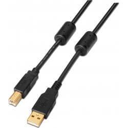 Cable AISENS USB-A/M a USB-B/M 5m Negro (A101-0011)