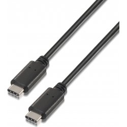 Cable AISENS USB-C/M-USB-C/M 0.5m Negro (A107-0055) [foto 1 de 3]