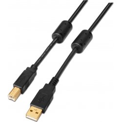 Cable AISENS Usb2.0 A/M-B/M 5m Negro (A101-0011) [foto 1 de 3]