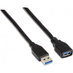 Cable AISENS USB3.0 A/M-A/H 1m Negro (A105-0041) [foto 1 de 3]