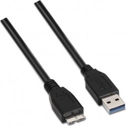 Cable AISENS USB3.0 A/M-MICRO B/M 2m Negro (A105-0044) [foto 1 de 3]