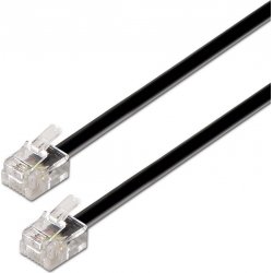 Cable de Telefono AISENS 6P4C M-M Negro 3m (A143-0320) [foto 1 de 3]