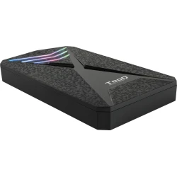 Caja TOOQ SSD/HDD 2.5`` RGB USB 3.0 Negra (TQE-2550RGB) [foto 1 de 7]