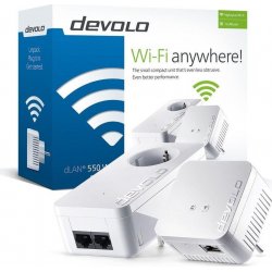 Imagen de DEVOLO DLAN 550 Wifi Starter Kit PLC (9637)