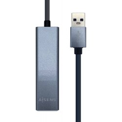 Imagen de Hub AISENS USB-A 3.0 a 3xUSB-A 3.0 1xRJ45 (A106-0401)