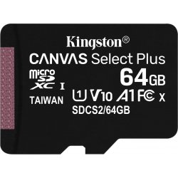 Imagen de Kingston MicroSDXC Canvas Plus 64Gb C10 (SDCS2/64GBSP)