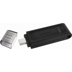 Imagen de Pendrive Kingston DT70 64Gb USB-C 3.0 Negro (DT70/64GB)