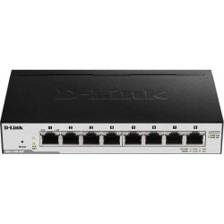 Switch D-Link 8xRJ45 GbE PoE+ Negro (DGS-1100-08PV2)