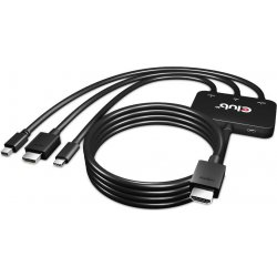 Imagen de Adaptador Club 3D HDMI+USB-C+miniDP a HDMI (CAC-1630)