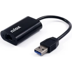 Imagen de Adaptador de red NILOX USB-A a Ethernet RJ45 (NXADAP05)