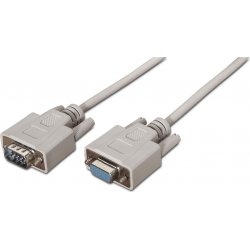 Cable AISENS RS232 DB9/M-DB9/H Beige 1.8m (A112-0065) [foto 1 de 3]