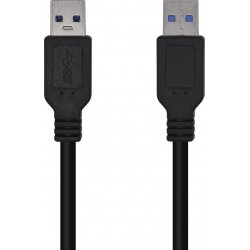 Cable AISENS USB 3.0 A/M-A/M Negro 1m (A105-0446) [foto 1 de 4]