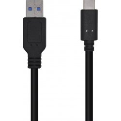 Imagen de Cable AISENS USB3.1 USB-C/M-A/M 0.5m Negro (A107-0449)