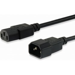 Cable Alimentaci&oacute;n EQUIP C13/M a C14/H 3m (EQ112101)