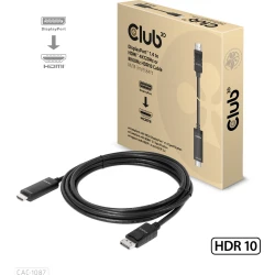 Imagen de Cable Club 3D DisplayPort 1.4 a HDMI 3m (CAC-1087)