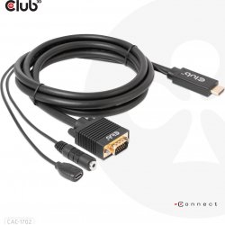 Imagen de Cable Club 3D HDMI a VGA M/M 2m (CAC-1712)