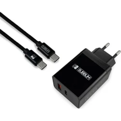 Imagen de Cargador Pared SUBBLIM USB-A/C Cable USB-C (CHG-3WPD02)