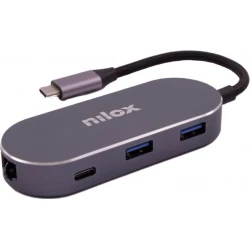 Docking NILOX USB-C a 3xUSB-A/HDMI/RJ45 (NXDSUSBC02) [foto 1 de 4]