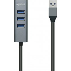 Hub AISENS USB-A 3.0 a 4xUSB-A 3.0 Gris (A106-0507) [foto 1 de 3]
