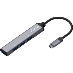 Imagen de Hub AISENS USB-C 3.0 a 4xUSB-A 3.0 Gris (A109-0541)