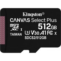 Imagen de Kingston SDXC 512Gb Canvas Plus + Adap. (SDCS2/512GB)