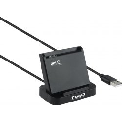 Imagen de Lector tarjetas TOOQ DNIe Vision USB2 Negro (TQR-220B)