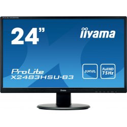 Imagen de Monitor iiYAMA 24`` FHD HDMI DP Negro (X2483HSU-B3)