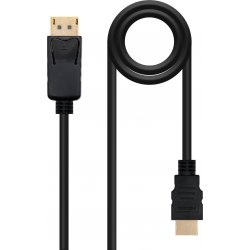 Imagen de Nanocable DP/M a HDMI/M 1m Negro (10.15.4301)