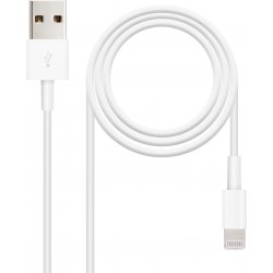 Imagen de Nanocable Lightning/M a USB-A/M 50cm Blanco(10.10.0400)