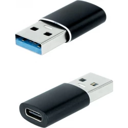Imagen de Nanocable USB-A/M 3.1 a USB-C/H Negro (10.02.0012)