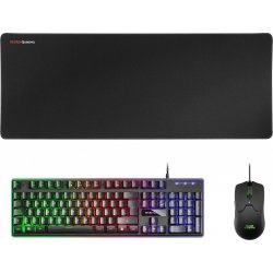 Imagen de Pack Mars Gaming T+Ratón+Alfombrilla Negro (MCPXBES)