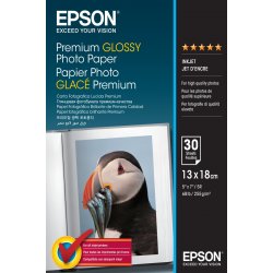 Imagen de Papel Epson Premium Photo 13x18cm 30hojas (C13S042154)