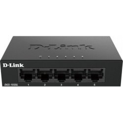 Switch D-Link 5xRJ45 GbE Negro (DGS-105GL)