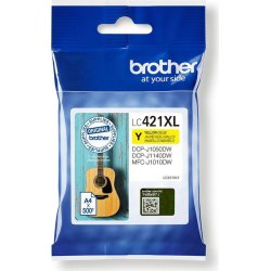 Tinta BROTHER XL Amarillo 500 p&aacute;ginas (LC421XLY)