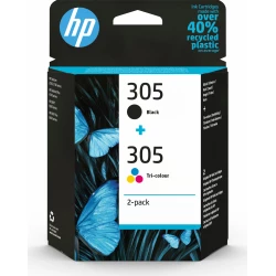 Tinta HP 305 Pack Negro/Tricolor 120/100 p&aacute;g (6ZD17AE)