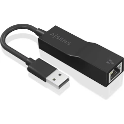 Imagen de Adaptador AISENS USB-A 3.0/M a RJ45/H 15cm (A106-0766)