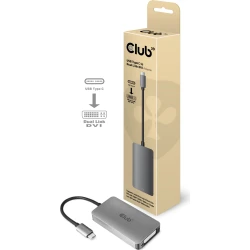 Imagen de Adaptador Club 3D USB-C 3.0/M a DVI-D/H Gris (CAC-1510)