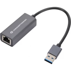 Imagen de Adaptador CONCEPTRONIC USB 3.0 a RJ45 Gris (ABBY08G)