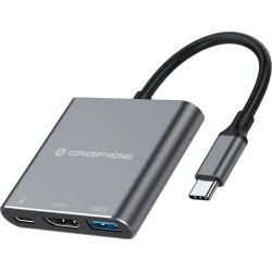 Adaptador CONCEPTRONIC USB-C a HDMI/USB-A/C (DONN18G) [foto 1 de 2]